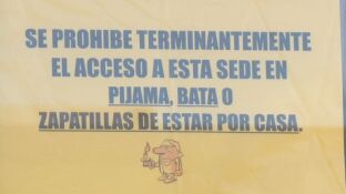 El cartel viral de los Juzgados de La L&iacute;nea de la Concepci&oacute;n en C&aacute;diz