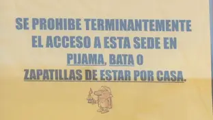 El cartel viral de los Juzgados de La Línea de la Concepción en Cádiz El cartel viral de los Juzgados de La Línea de la Concepción en Cádiz
