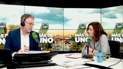 Isabel Díaz Ayuso en Más de Uno Antena3 Noticias