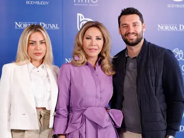 Andrea Paredes, Norma Duval y Christian Ostarcevic Andrea Paredes, Norma Duval y Christian Ostarcevic