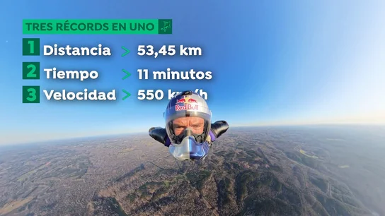 El triple récord logrado por Sebastián Álvarez en un solo salto El triple récord logrado por Sebastián Álvarez en un solo salto