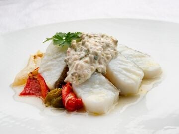 Argui&ntilde;ano, impresionado con las l&aacute;minas de bacalao con piperrada y salsa t&aacute;rtara de Joseba: "Has cumplido con creces"