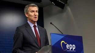 El presidente del PP, Alberto N&uacute;&ntilde;ez Feij&oacute;o