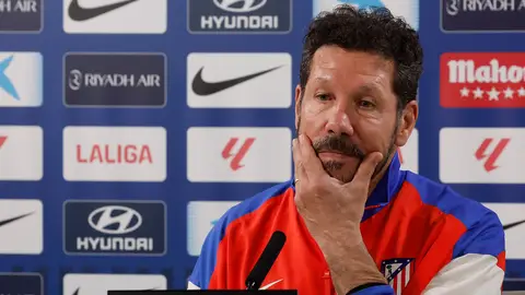 Simeone, en rueda de prensa Simeone, en rueda de prensa