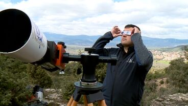A la espera del eclipse en Burgos