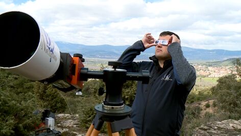 A la espera del eclipse en Burgos
