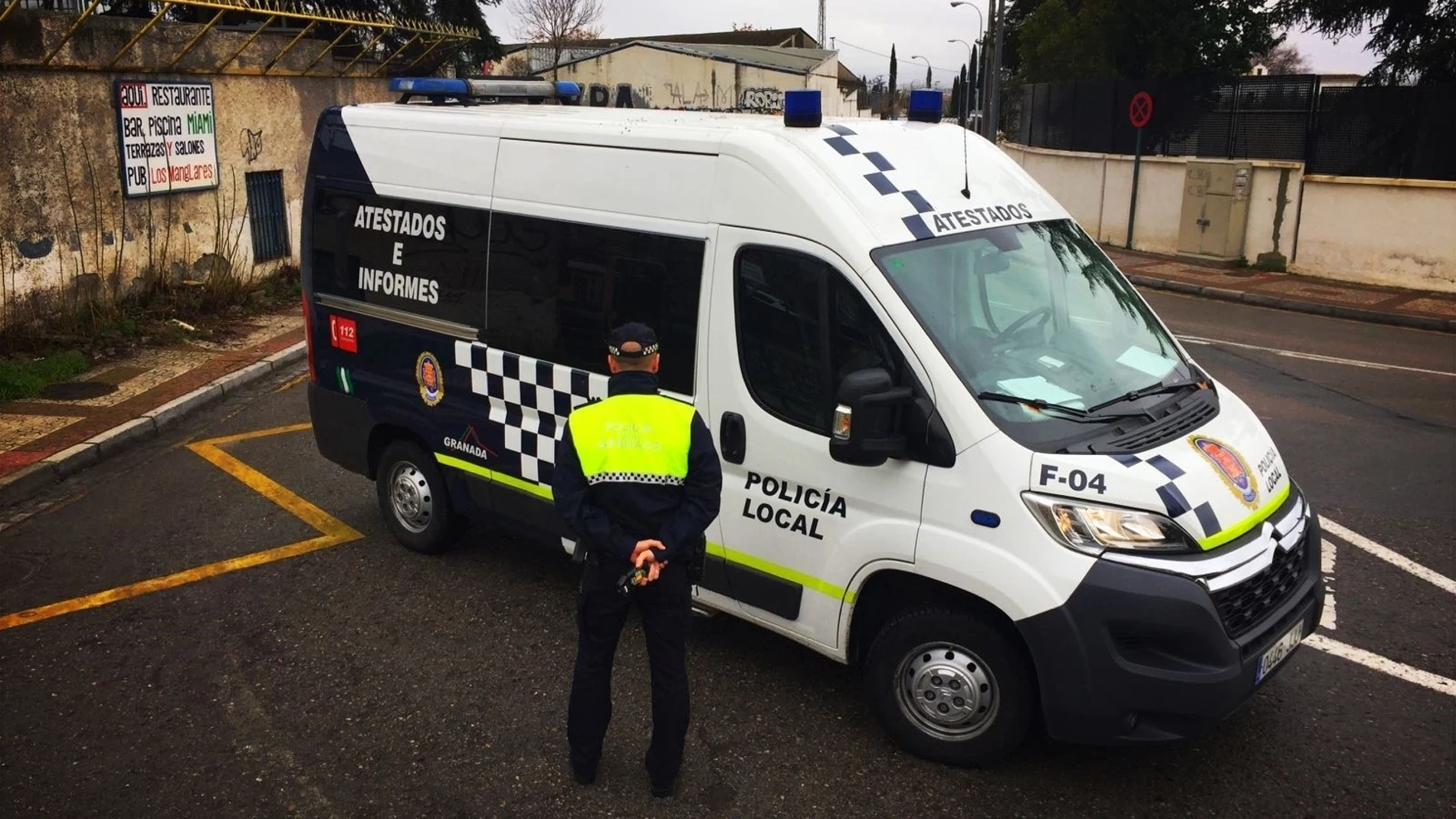 Imagen de archivo de la Policía Local de Granada. Imagen de archivo de la Policía Local de Granada.