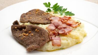 Hígado de ternera con puré de patata, de Arguiñano: 