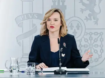 La ministra Portavoz, Pilar Alegría, en rueda de prensa tras el Consejo de Ministros La ministra Portavoz, Pilar Alegría, en rueda de prensa tras el Consejo de Ministros