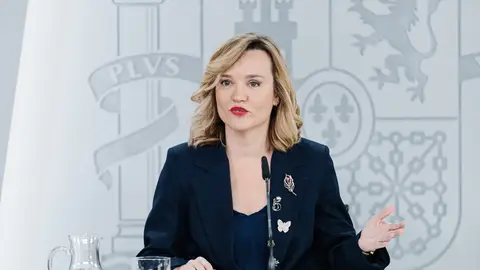 La ministra Portavoz, Pilar Alegría, en rueda de prensa tras el Consejo de Ministros La ministra Portavoz, Pilar Alegría, en rueda de prensa tras el Consejo de Ministros
