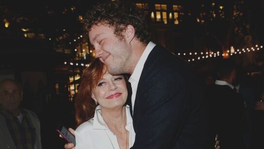 Susan Sarandon y su hijo Jack Robbins