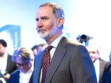 El rey Felipe VI aparece quemado El rey Felipe VI aparece quemado