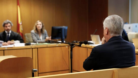 Carlo Ancelotti durante su juicio en la Audiencia Provincial de Madrid 