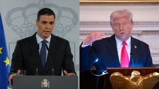 Pedro S&aacute;nchez y Donald Trump