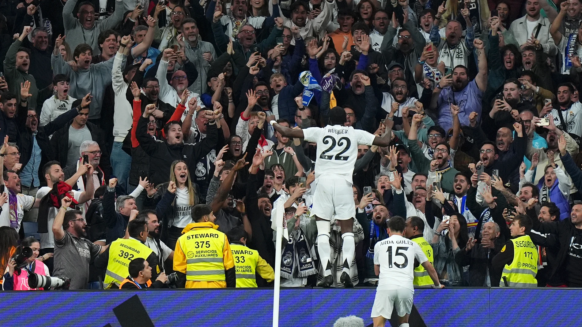 Antonio Rüdiger celebra su gol ante la Real Sociedad Antonio Rüdiger celebra su gol ante la Real Sociedad