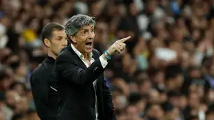 Imanol Alguacil en el partido copero del Bernabéu Imanol Alguacil en el partido copero del Bernabéu