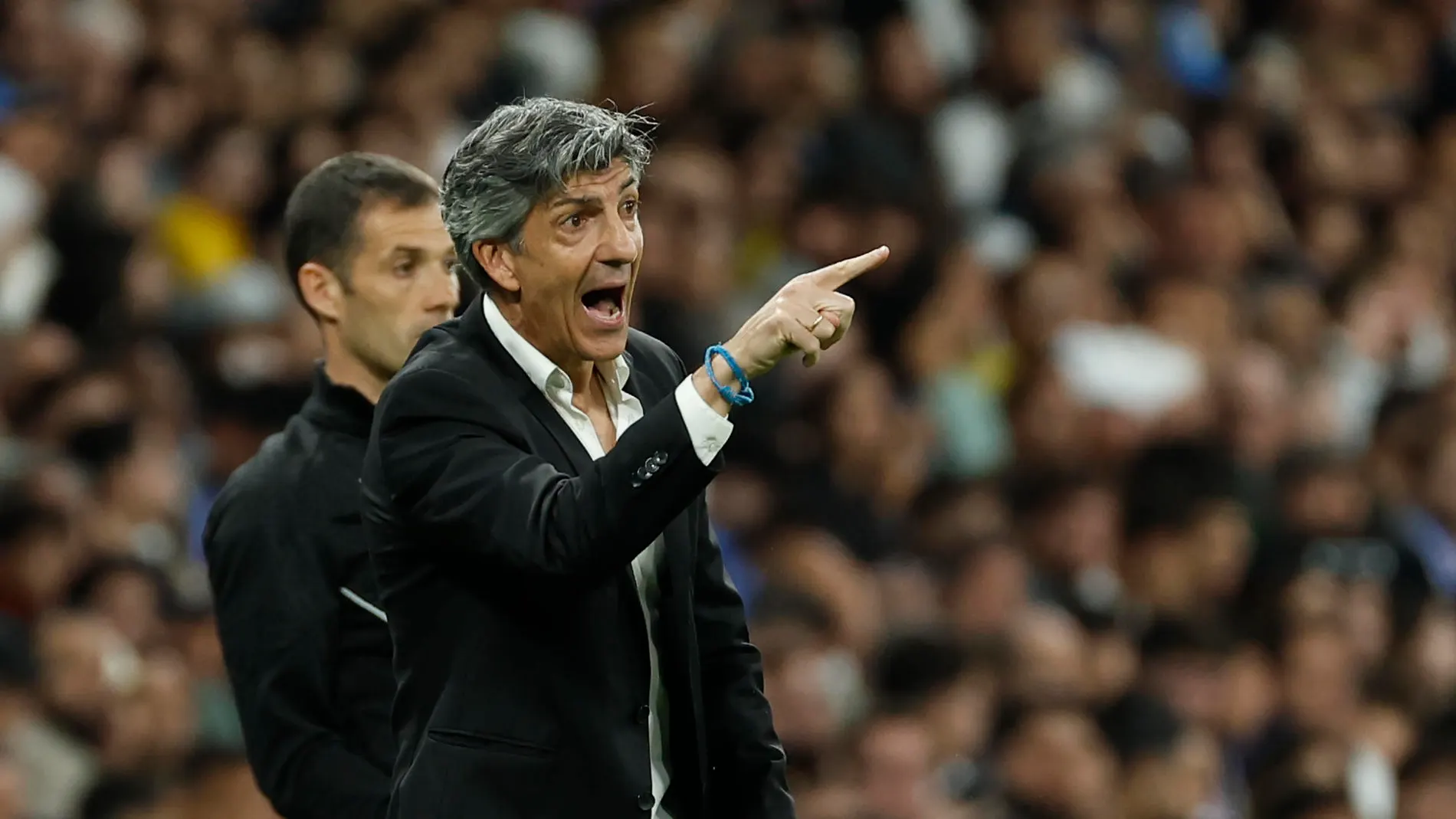 Imanol Alguacil en el partido copero del Bernabéu Imanol Alguacil en el partido copero del Bernabéu