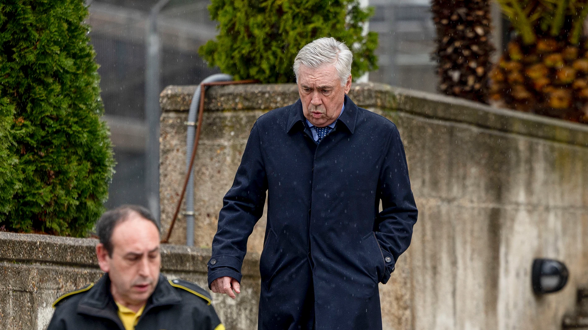 Carlo Ancelotti, a su salida este jueves a la Audiencia Provincial de Madrid Carlo Ancelotti, a su salida este jueves a la Audiencia Provincial de Madrid