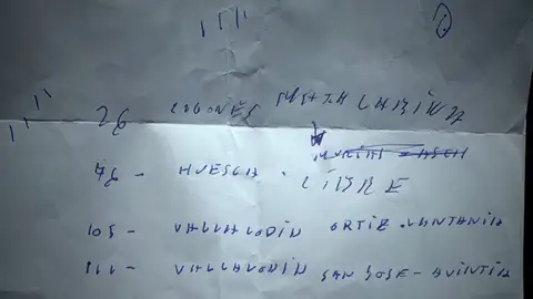 Pruebas caligráficas de Koldo García Pruebas caligráficas de Koldo García