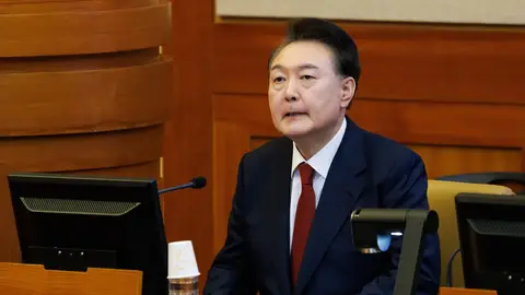 Imagen de archivo del presidente suspendido de Corea del Sur Imagen de archivo del presidente suspendido de Corea del Sur