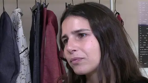 Tana Rivera hablando con la prensa Tana Rivera hablando con la prensa