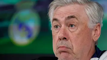 Carlo Ancelotti atiende a los medios en rueda de prensa Carlo Ancelotti atiende a los medios en rueda de prensa