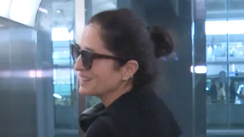 Carolina Adriana Herrera en el aeropuerto de Madrid Carolina Adriana Herrera en el aeropuerto de Madrid