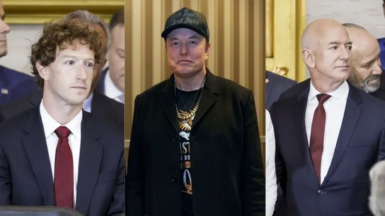 Elon Musk, Jeff Bezos y Zuckerberg Elon Musk, Jeff Bezos y Zuckerberg