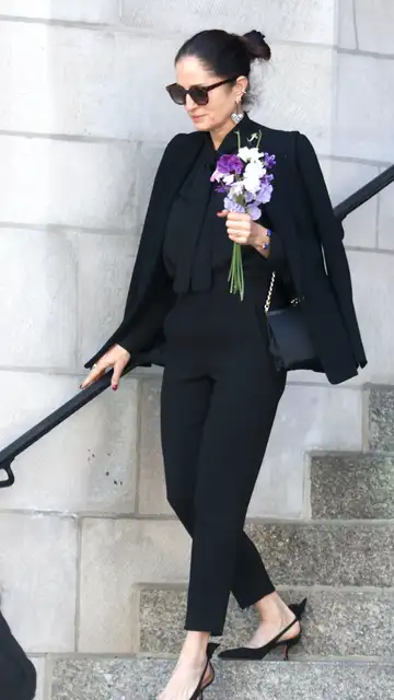 Carolina Adriana Herrera en el funeral de su padre Carolina Adriana Herrera en el funeral de su padre