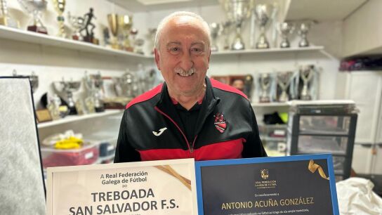 Antonio Acu&ntilde;a, presidente del Treboada San Salvador F.S.