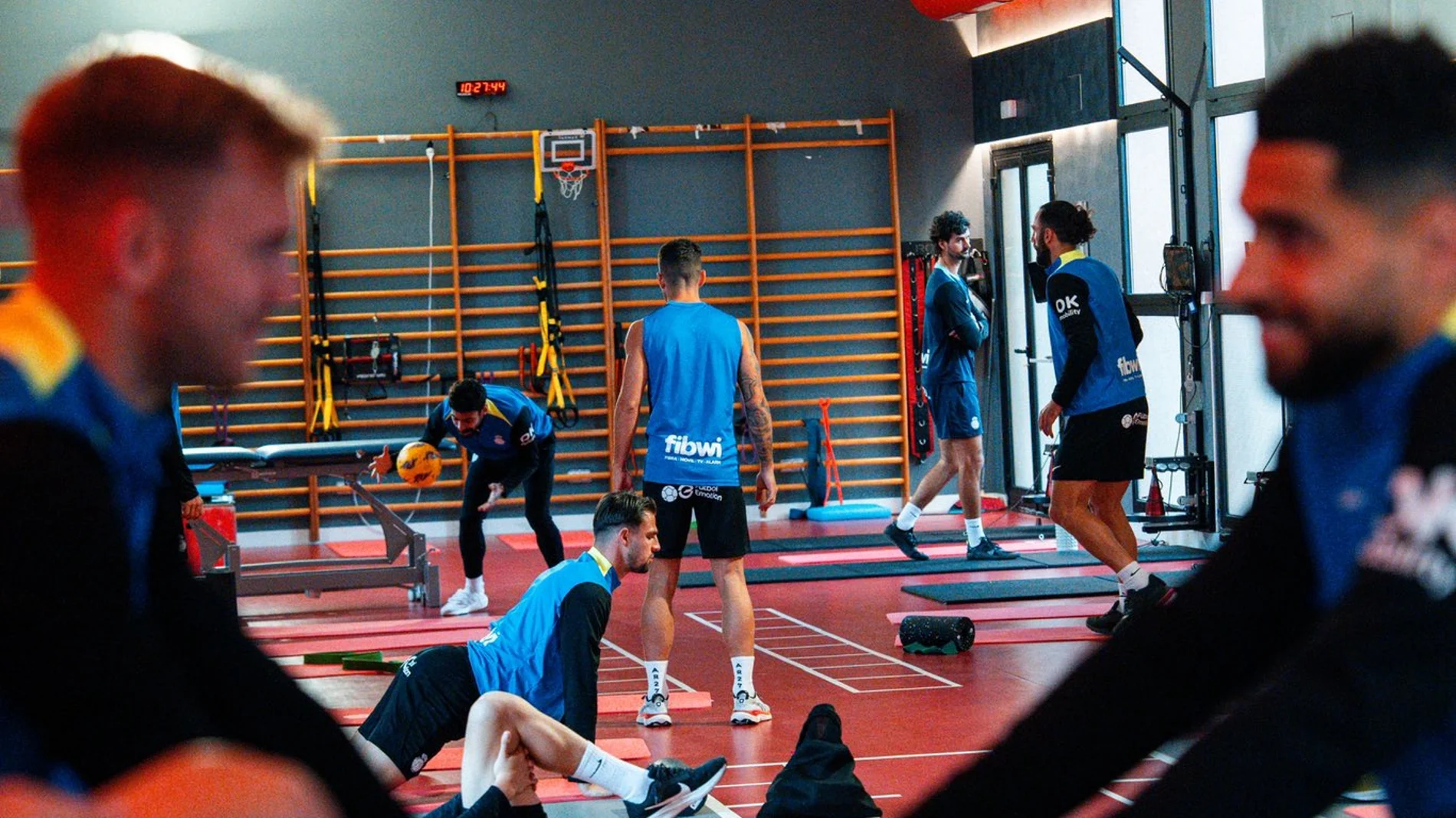 Los futbolistas del RCD Mallorca en el gimnasio Los futbolistas del RCD Mallorca en el gimnasio