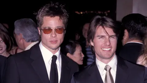 Brad Pitt y Tom Cruise en 1998 Brad Pitt y Tom Cruise en 1998