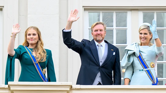Amalia de Holanda con sus padres, los reyes Guillermo Alejandro y Máxima Amalia de Holanda con sus padres, los reyes Guillermo Alejandro y Máxima