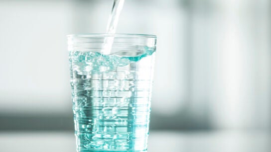 Un vaso de agua