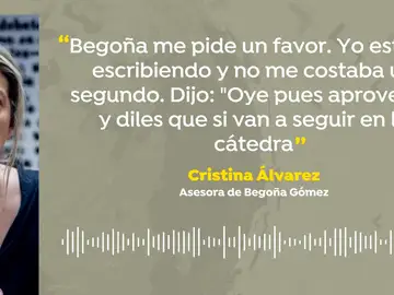 Declaración de Cristina Álvarez Declaración de Cristina Álvarez