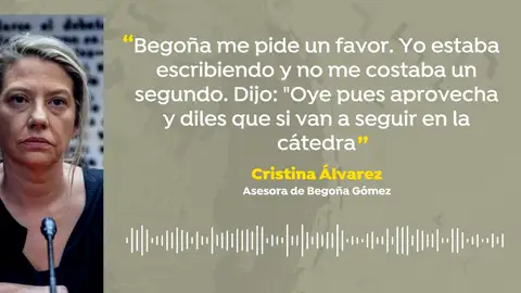 Declaración de Cristina Álvarez Declaración de Cristina Álvarez