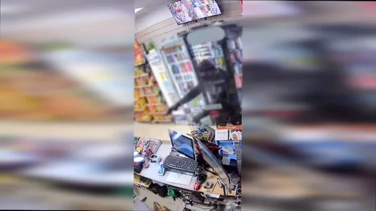 El ladrón con la pistola en la mano El ladrón con la pistola en la mano