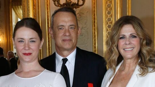 Tom Hanks, Rita Wilson y E.A.