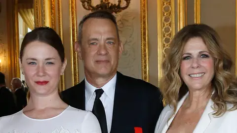 Tom Hanks, Rita Wilson y E.A. Tom Hanks, Rita Wilson y E.A.