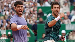Carlos Alcaraz y Lorenzo Musetti, finalistas del Masters de Montecarlo 2025 Carlos Alcaraz y Lorenzo Musetti, finalistas del Masters de Montecarlo 2025
