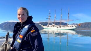 La Princesa Leonor a bordo del buque escuela Juan Sebasti&aacute;n Elcano