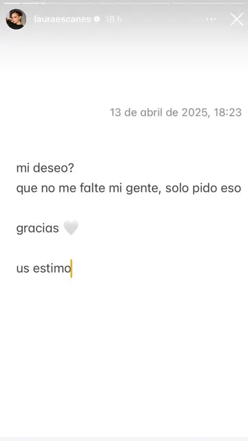 Story de Laura Escanes Story de Laura Escanes