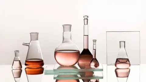 Imagen de archivo de un laboratorio de perfumes Imagen de archivo de un laboratorio de perfumes