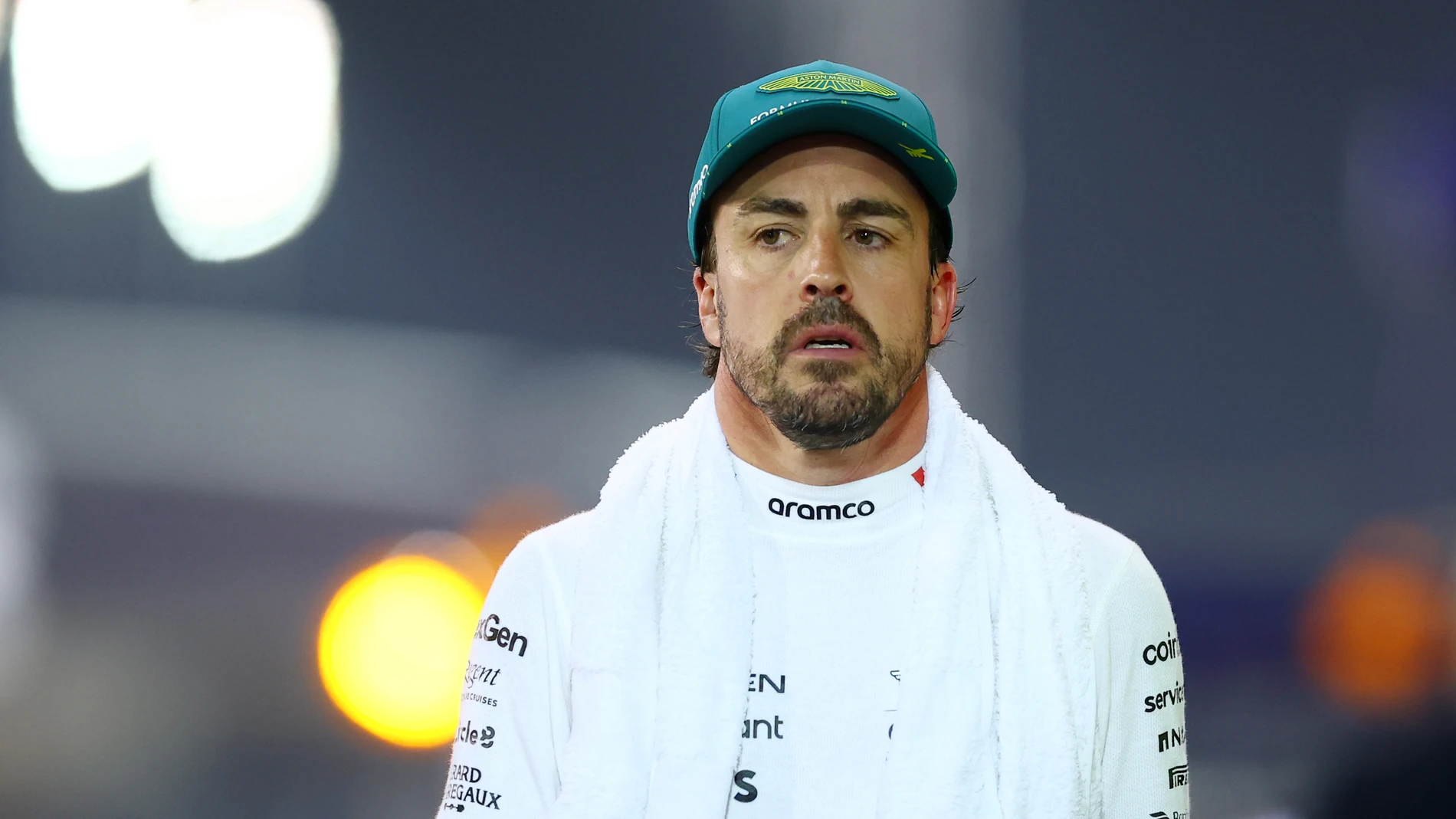 Fernando Alonso tras la clasificación del GP de Bahréin 2025 Fernando Alonso tras la clasificación del GP de Bahréin 2025