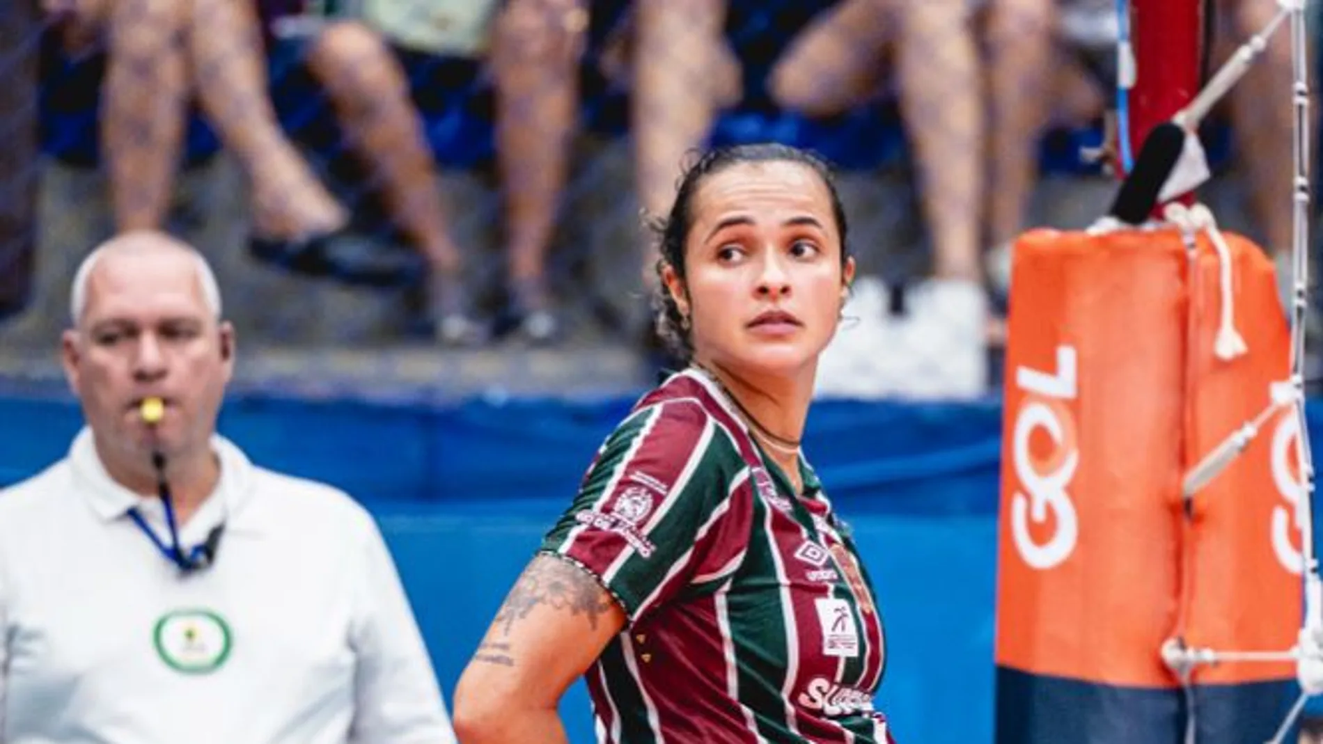 Priscila Heldes durante el partido de Fluminense Priscila Heldes durante el partido de Fluminense