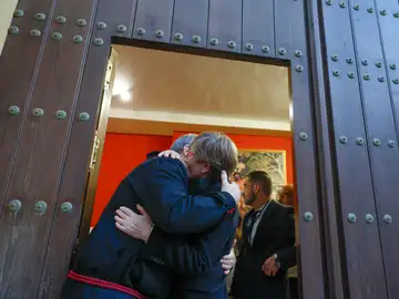 Cofrades de Las Penas, Málaga, después de que se cancele la salida Cofrades de Las Penas, Málaga, después de que se cancele la salida