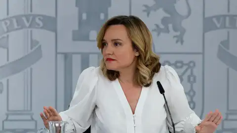 La ministra Portavoz, Pilar Alegría, durante la rueda de prensa posterior al Consejo de Ministros La ministra Portavoz, Pilar Alegría, durante la rueda de prensa posterior al Consejo de Ministros