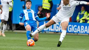 La entrada de Mbappé a Antonio Blanco La entrada de Mbappé a Antonio Blanco