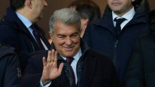 Joan Laporta, presidente del Bar&ccedil;a