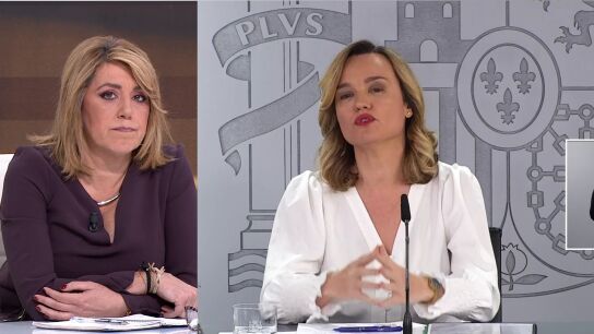 Susana D&iacute;az y Pilar Alegr&iacute;a